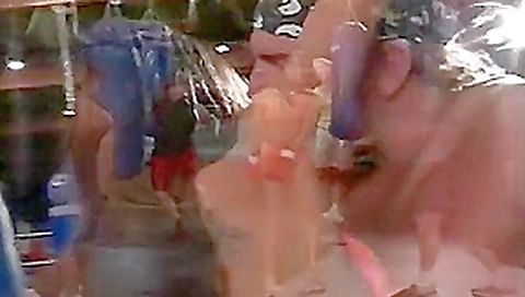 Stacked Bikini Babe Gets Double Teamed