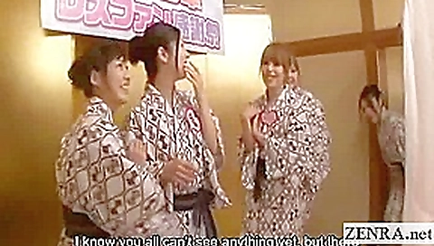 Subtitled Japanese lesbians bizarre group eating orgy