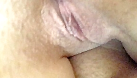 Friend films us,Gf's shaved pussy asshole on me