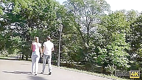 HUNT4K. Beautiful girl experiences nice sex for cash with stranger