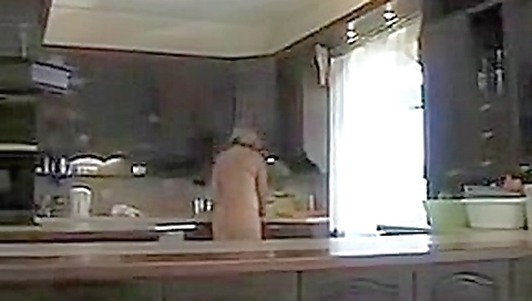 Crazy amateur Threesomes, Kitchen adult scene