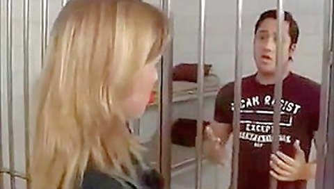 Female officer makes prisoner her sissy whore
