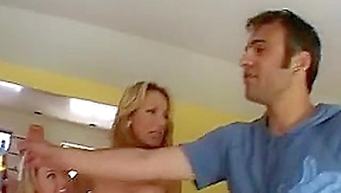 Lucky Guy Fucks 2 Blondes